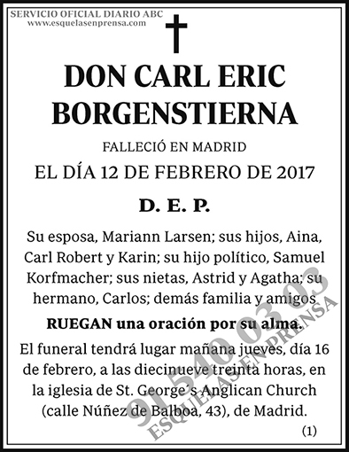 Carl Eric Borgenstierna